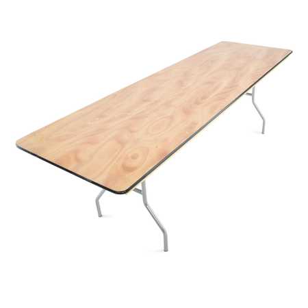 ATLAS COMMERCIAL PRODUCTS Titan Series™ Wood Folding Table, 8 Ft. x 30" Banquet, Vinyl Edge WFT5-3096